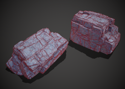 次世代 pbr 石头 写实 礁石 岩群 假山 岩石 山峰 假山 大山 石块