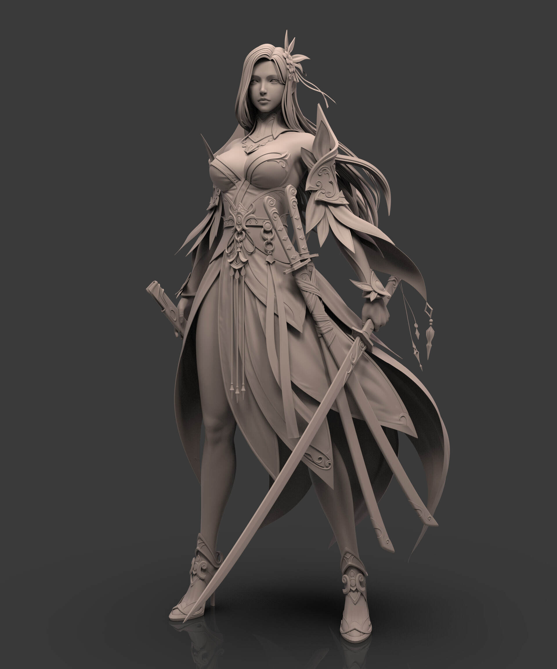 翼次方cg角色线下班学员刘子源wip 白模