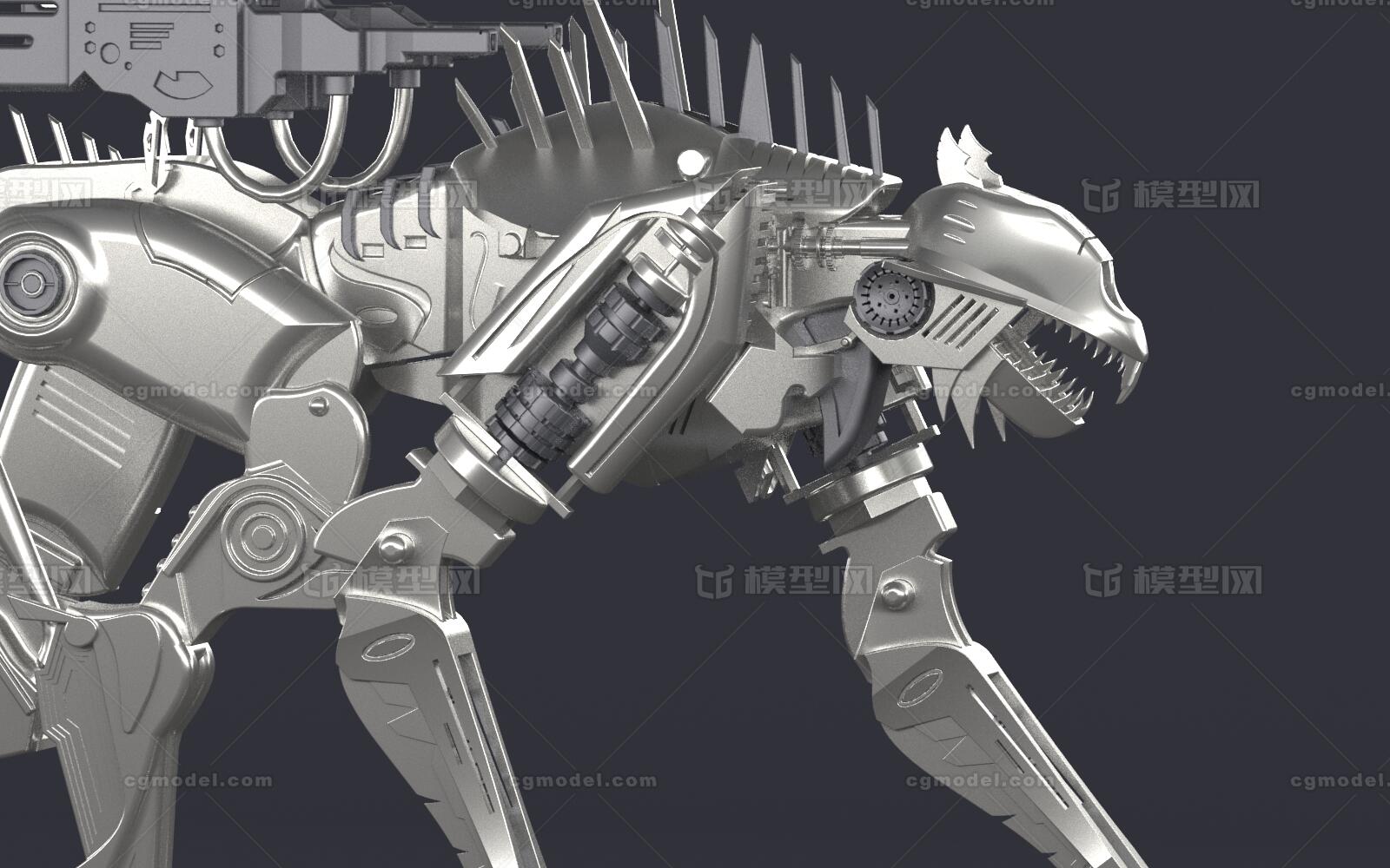 机械猛兽3d模型模型-机器动物模型库-obj(.obj/.