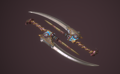 次时代 写实武器 双刀 双手剑 匕首 短_魔工坊作品_武器冷兵器_cg模型