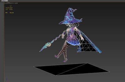 带动画 卡通 q版 魔法女巫 女魔法师 magic 模型-女人模型库-3ds max