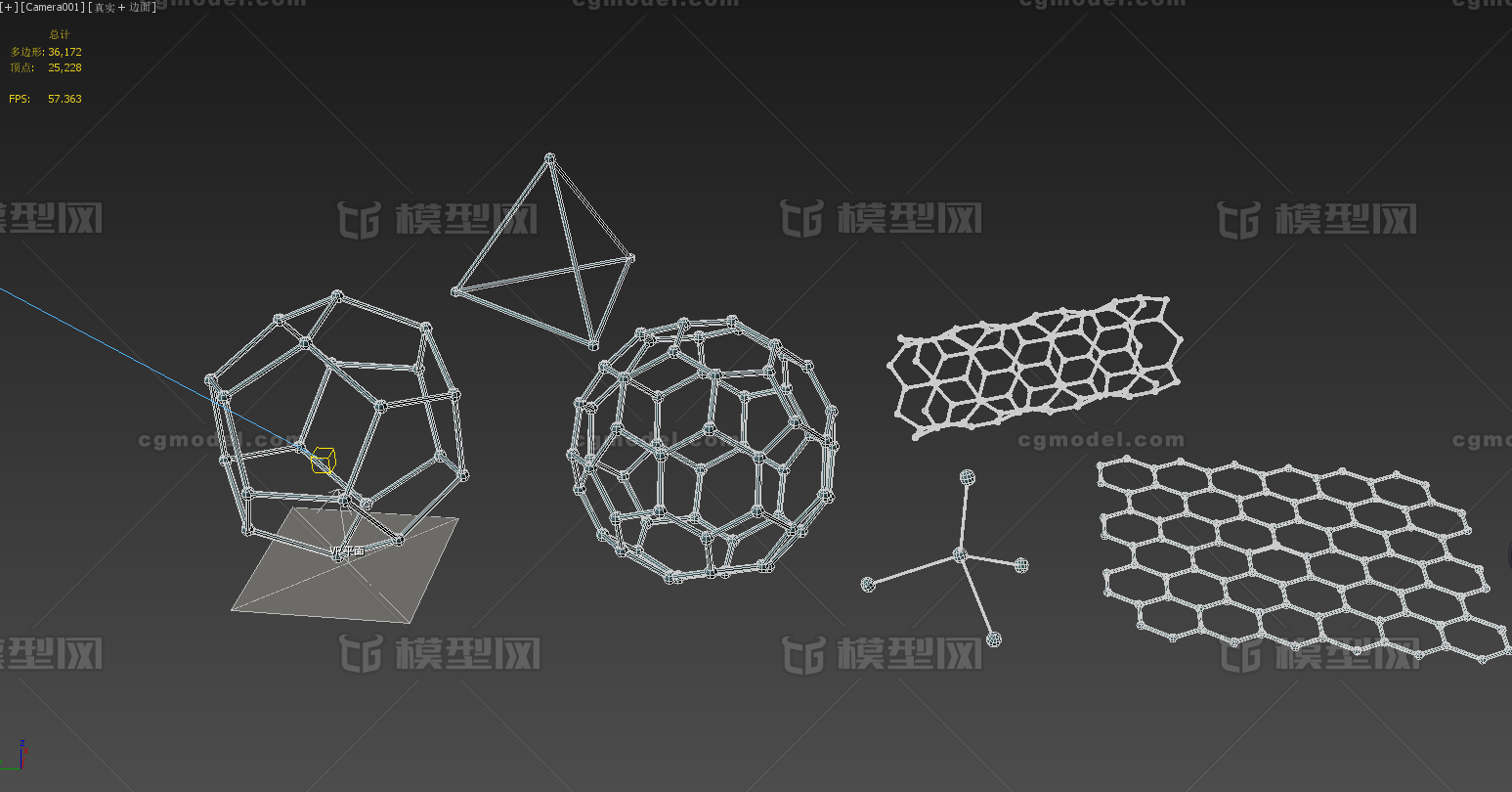 碳原子原子结构模型分子结构化学 Cg模型网 Cgmodel 三维设计师交流互动平台 专注多品类3d模型下载 原创作品分享 软件学习