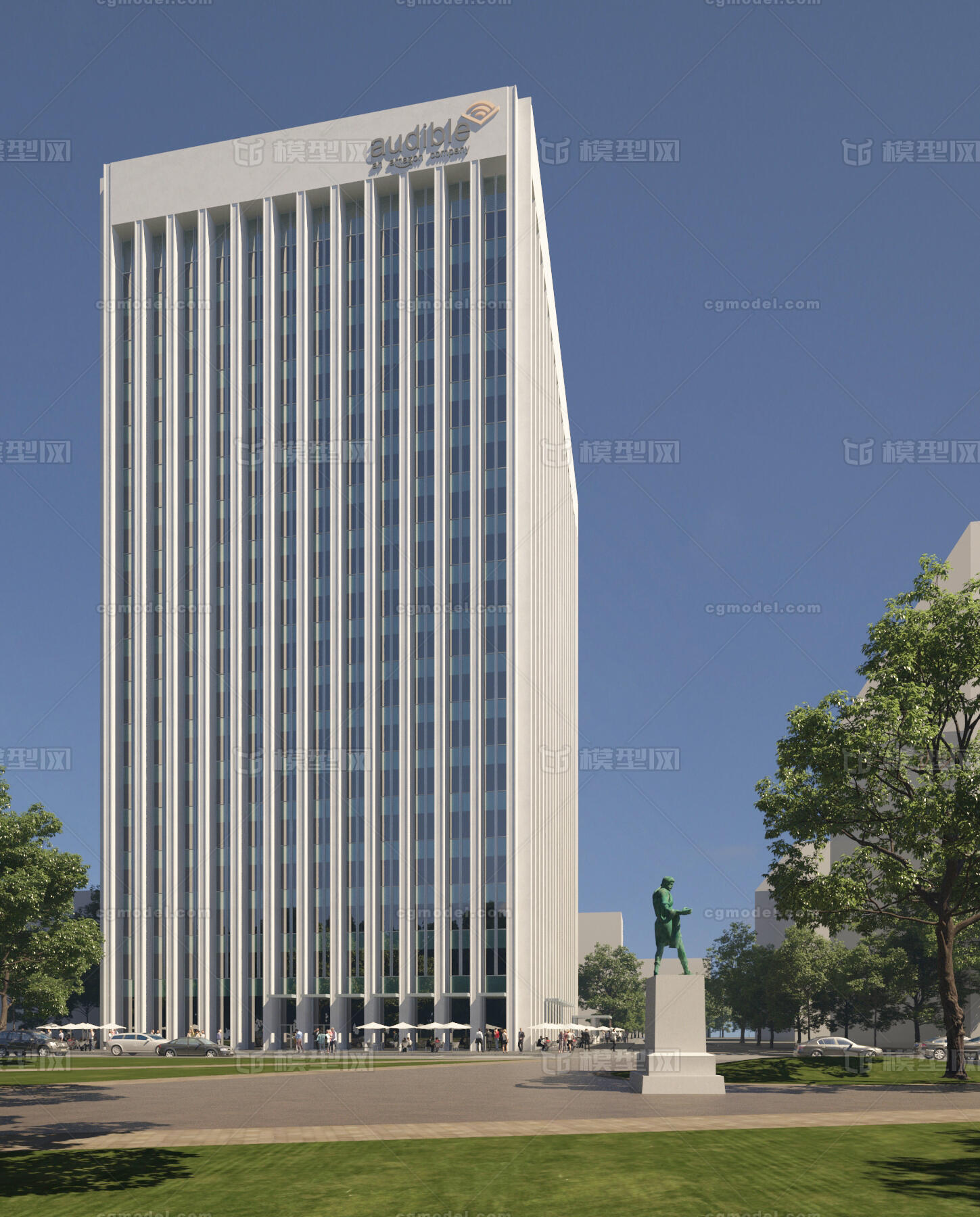 现代办公楼,酒店,公寓,华盛顿办公楼_zhang3567作品_建筑商业办公_cg