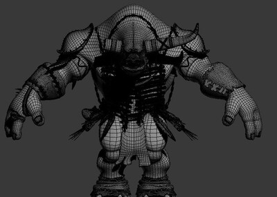 男人 牛头人 牛角 壮实 力量 卡通_蓝默的愚作品_人物异形怪物_cg模型