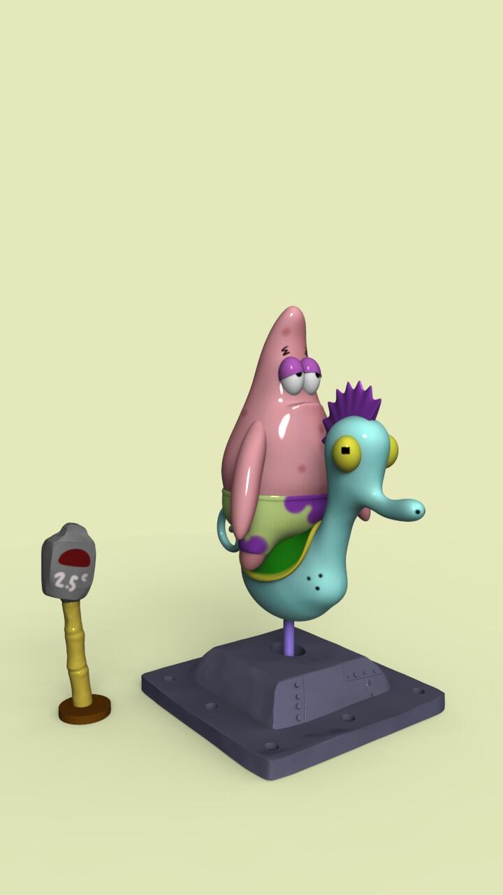 zbrush模型派大星