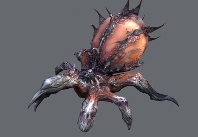 邪恶蜘蛛精 魔窟 蜘蛛怪物 monster 简模 骷髅毒蜘蛛