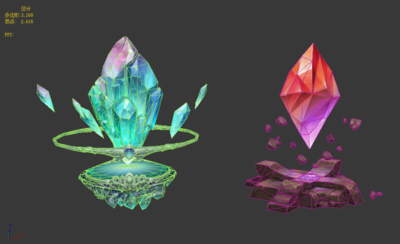 晶石宝藏魔法石矿石钻石水晶石