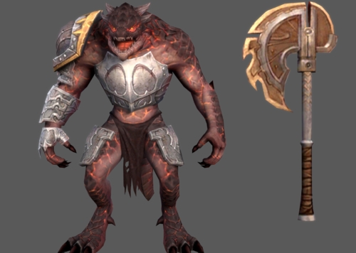 岩狱狼人战士_锈蚀天使作品_动物哺乳_cg模型网