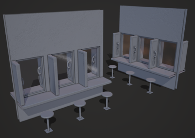 次世代 pbr 监狱探监 探监窗口 探监室 探视 牢房 看守所 可无限拼接