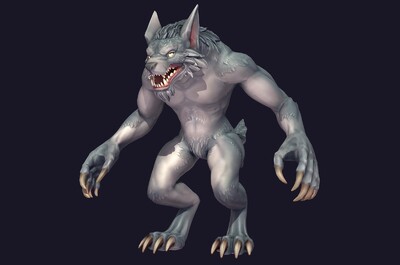 次世代 卡通 狼人 黑暗生物 兽人 狼妖 怪物 二次元 动漫 狼王 狼族