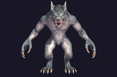 次世代 卡通 狼人 黑暗生物 兽人 狼妖 怪物 二次元 动漫 狼王 狼族