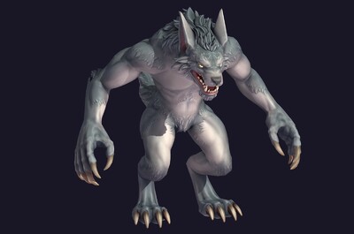 次世代 卡通 狼人 黑暗生物 兽人 狼妖 怪物 二次元 动漫 狼王 狼族