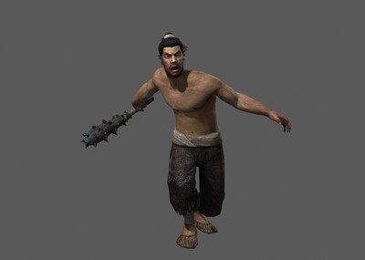 古代人物 农民 苦力 工人 起义民兵 带bip动画