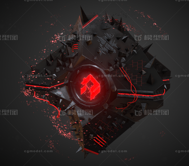 次时代 pbr 黑暗 暗黑 魔方 能量 晶体 宇宙能源 核动力 电源