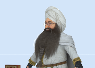 西方大胡子老头魔法师 次时代写实 术士 眼镜大叔