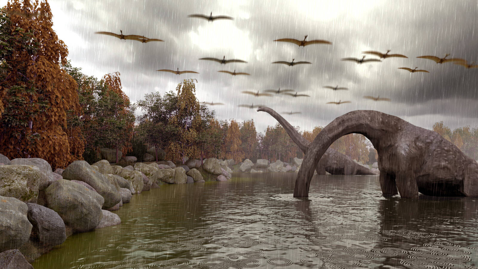 侏罗纪-原创-场景/空间/建筑-ygylszq-cg模型网