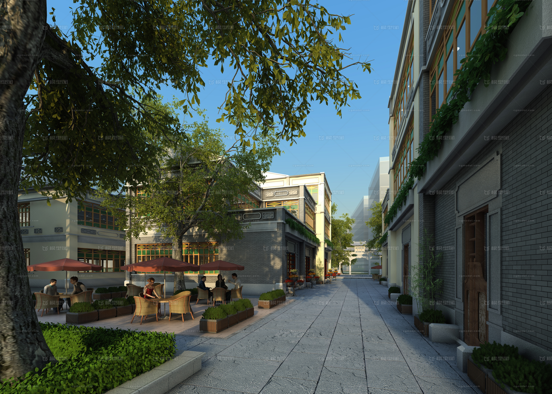 场景 景观场景 场景模型 建筑 建筑模型 中式建筑