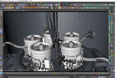 开源系列之 高端科技场景模型-科幻场景模型库-Cinema 4D(.c4d)模型下载-cg模型网