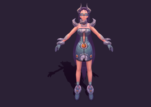 手绘蒙面女侠,女猎手,仙子,龙骑士,女武士,卡通角色