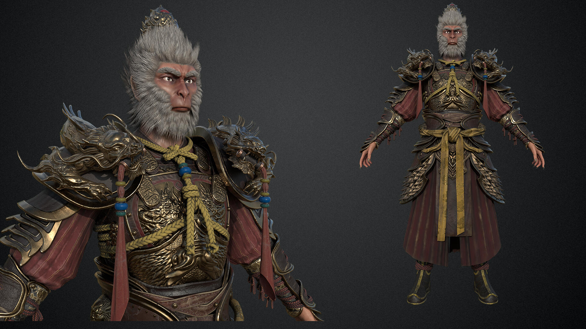 黑神话悟空雕刻个人作品_supper_max作品_角色/人物/生物_cg模型网