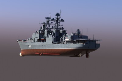 无畏级大型反潜舰图片