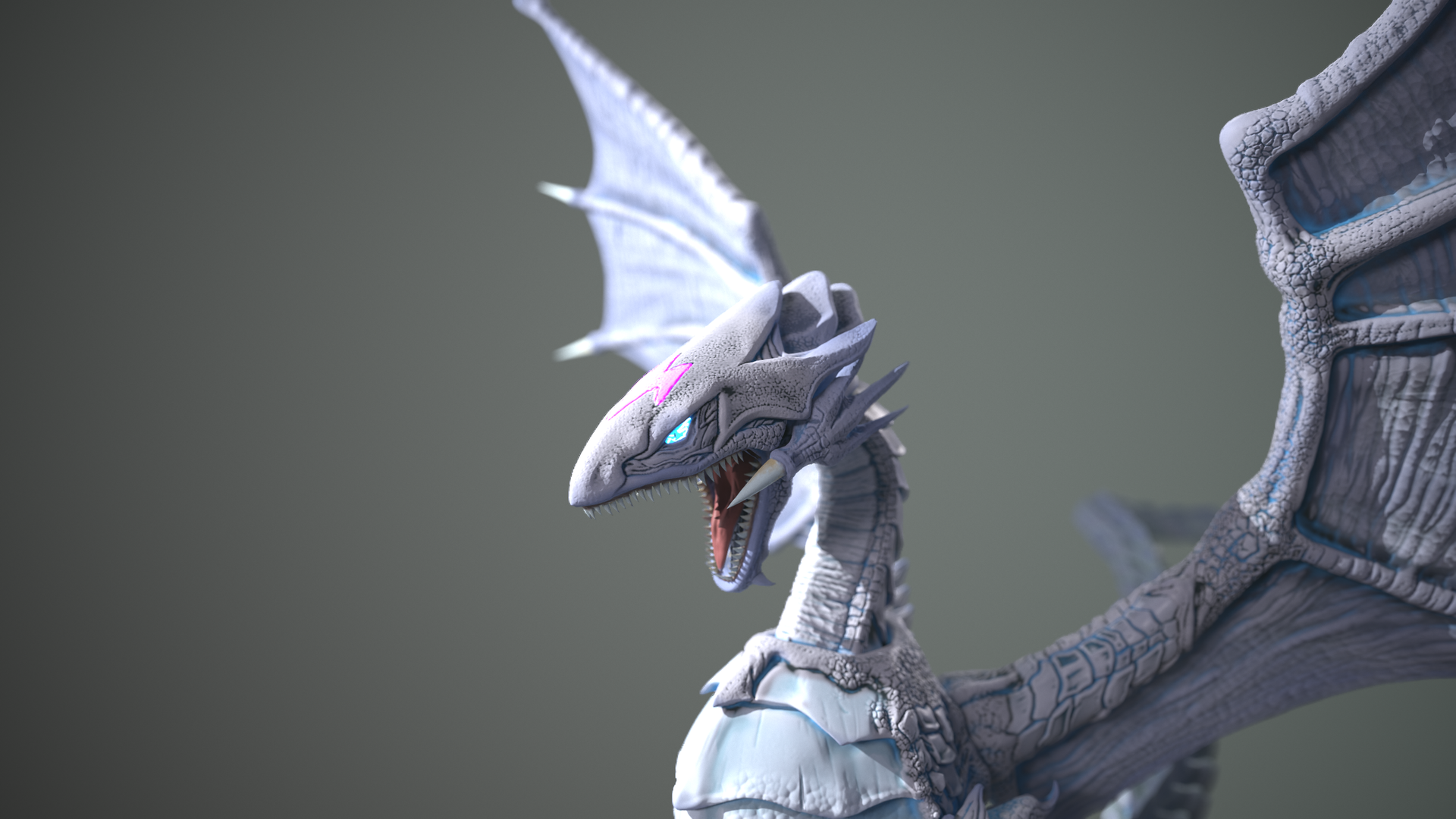 青眼白龙模型 - 角色/人物/生物 - 作品模型 - cg模型网