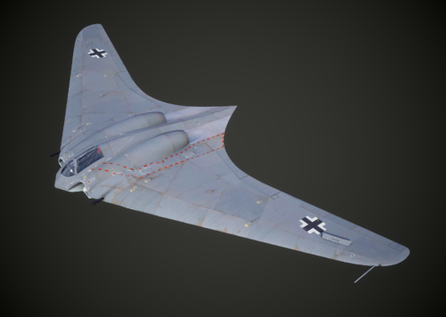 德国 战斗机 ho 229 ho-229战斗轰炸机 无尾飞翼喷气式 霍顿229型战斗