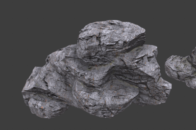 138 pbr次世代 石头 岩石 石块 _国家地理作品_石头植物石头_cg模型网