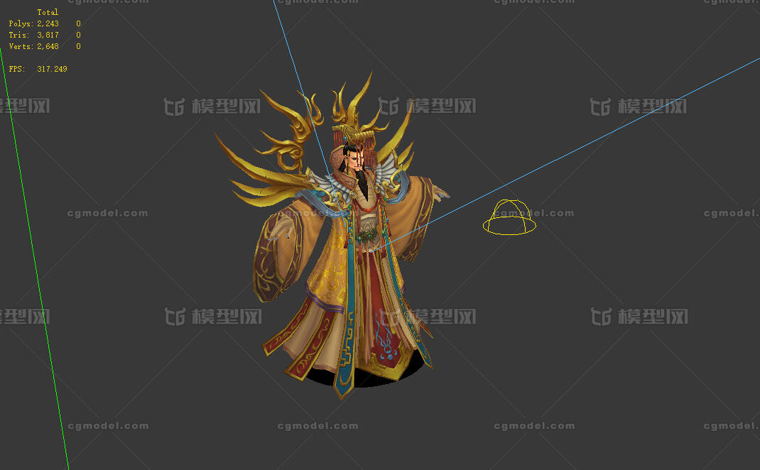 三渲二玉皇大帝玉帝天帝皇帝中国风神话风写实风手绘角色 Cg模型网 Cgmodel 三维设计师交流互动平台 专注多品类3d模型下载 原创作品分享 软件学习