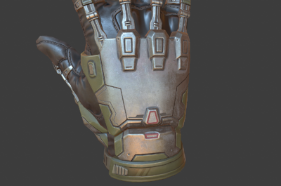 124 pbr次世代 科幻 手套 宇航服 宇航员 太空 机甲 战士 机器人 机械