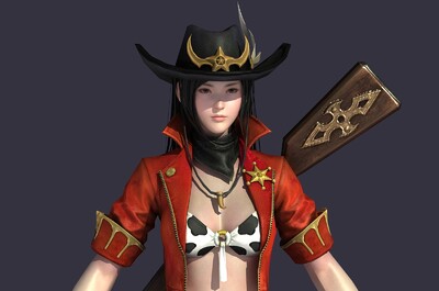 女警长 美女牛仔 性感御姐 二次元 动漫 女神 女生 西部世界 西部牛仔