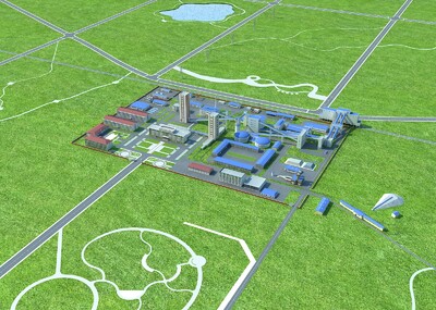 洗煤厂模型 工业厂区 厂房鸟瞰 厂房工业区