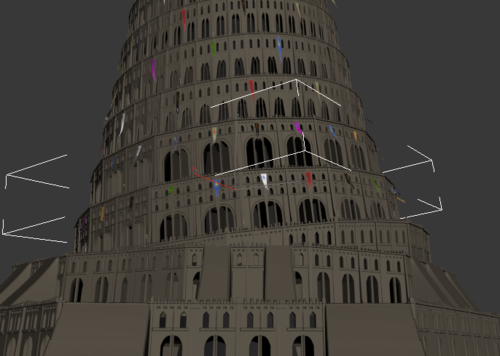 巴别塔 巴比伦塔模型-历史建筑模型库-3ds max(.