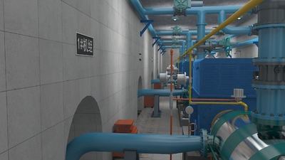 泵房 泵站模型-自然场景模型库-3ds Max(.max)模型下载-cg模型网