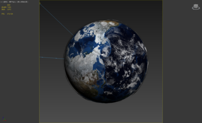 地球 星球 已经展好uv,带贴图 地球模型 max格式 fbx格式