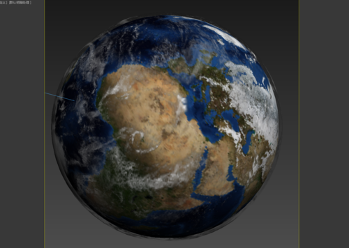 地球 星球 已经展好uv,带贴图 地球模型 max格式 fbx格式