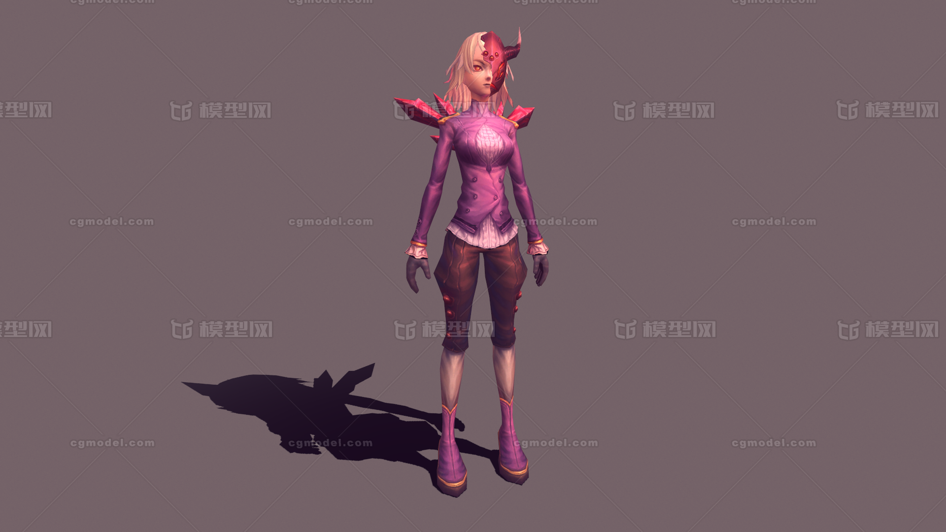 手绘人物面具女尤利娅卡通战斗天使