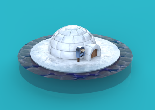 冰屋 雪屋 北极建筑 极地冰雪_cg_947作品_建筑私人住宅_cg模型网