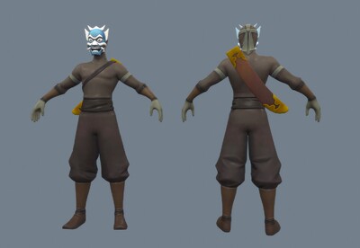 次时代 鬼面忍者  ninja 写实 面具忍者  鬼面杀手