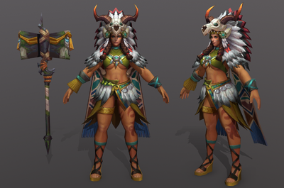 写实印第安人土著野人部落女首领