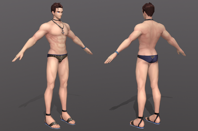 基础人体 青年男性_skjbill作品_人物男人_cg模型网
