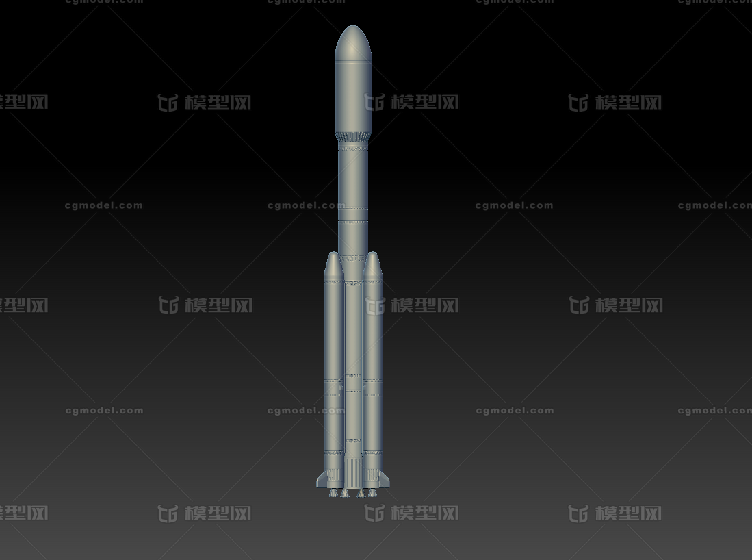 內部資料流出航天項目都用這個模型 長征七號運載火箭高精細三維模型