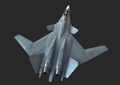 pbr 科幻战机 x02s 未来隐身战斗机模型-军用飞机模型库-3ds max(.