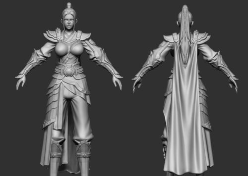 zb文件,zb原文件,zb雕刻,铠甲,披风,战士,手办,高模,3d打印01