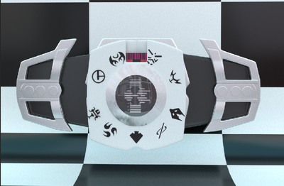 学一个月建模 和 渲染 第一个作品 假面骑士帝骑腰带