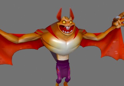 卡通 蝙蝠精 【2k】次世代风格 简模 大蝙蝠 bat