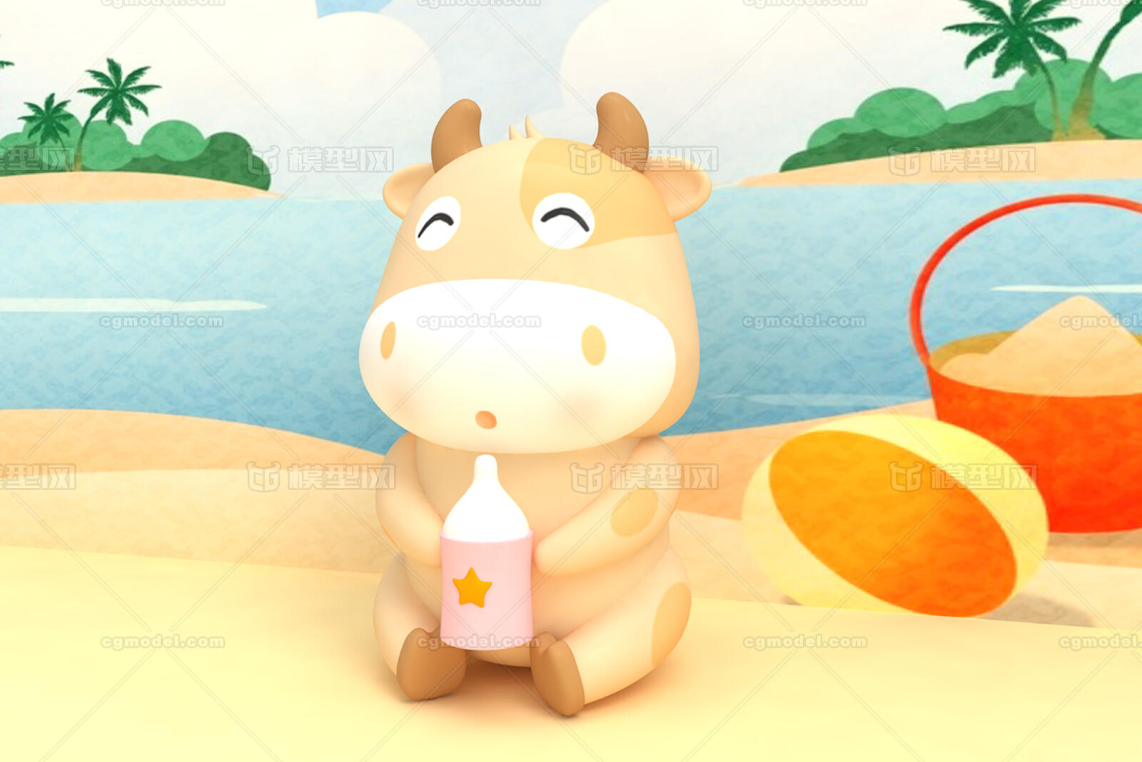 卡通牛 牛宝宝 可爱牛宝宝 卡通动物