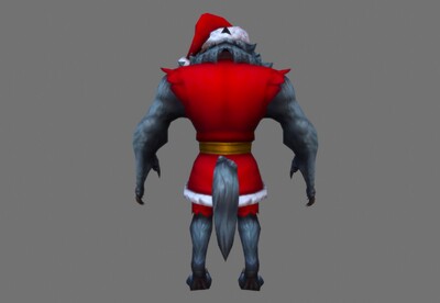 手绘 圣诞装 狼人 圣诞节 werewolf 兽人 人狼