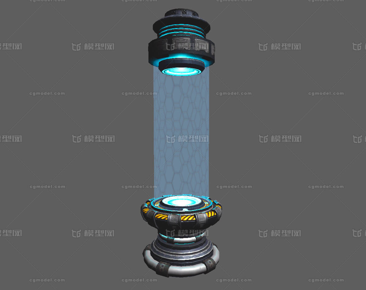 赛博朋克PBR次世代 科幻采样机模型-场景部件模型库-3ds Max(.max)模型下载-cg模型网