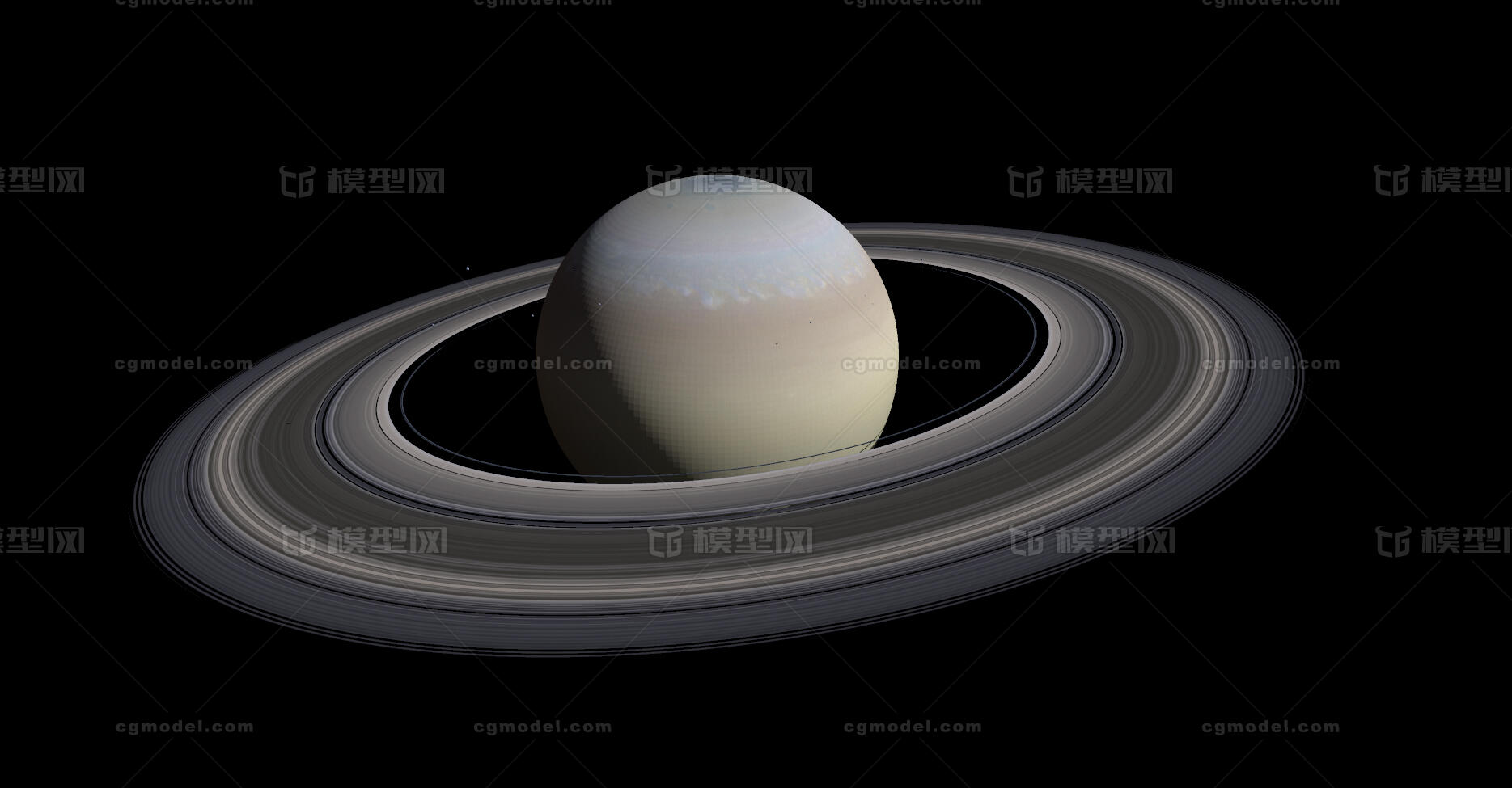 土星 星球 八大行星之一 土星环 内含obj fbx maya max文件
